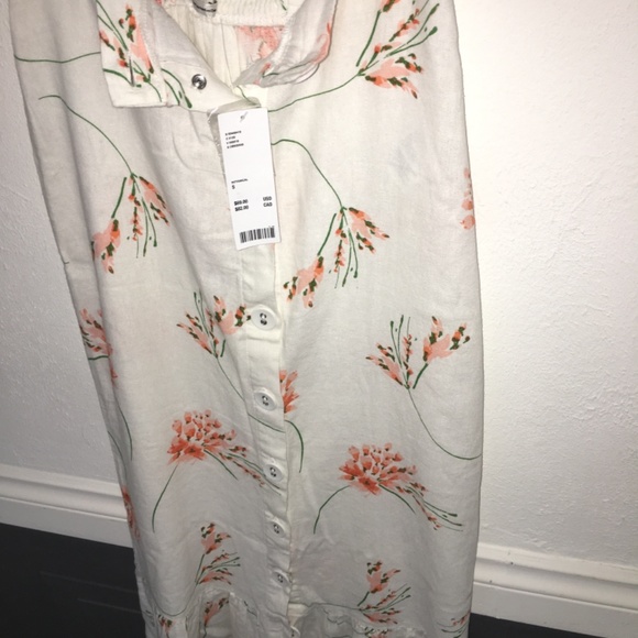 Urban outfitters linen blend long button up skirt nwt - Picture 10 of 10